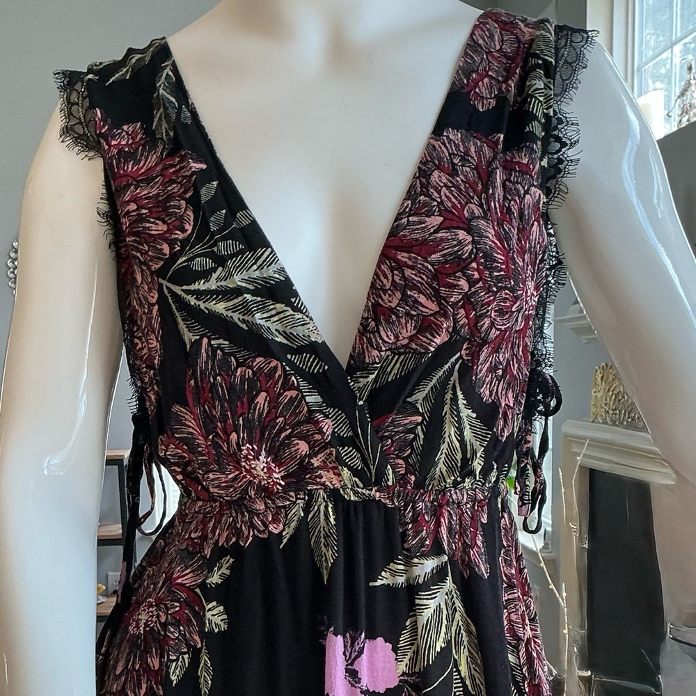 Free People Marnie Babydoll Floral Print Mini Dress Backless Beachy Boho Size S - Picture 8 of 15